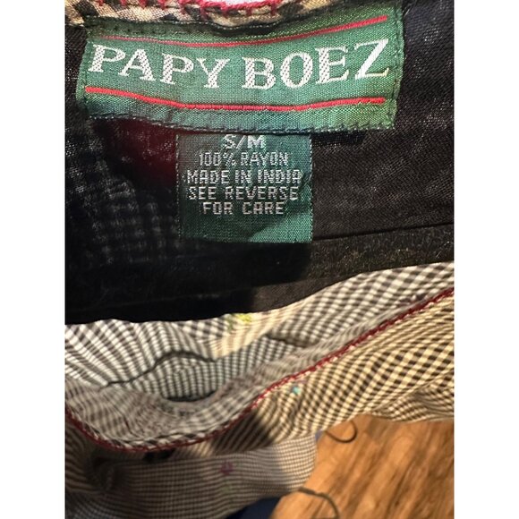 Vintage Whimsical Cottagecore Dress S/M Embroidered Gingham Vintage Prairie Y2K - Picture 11 of 11